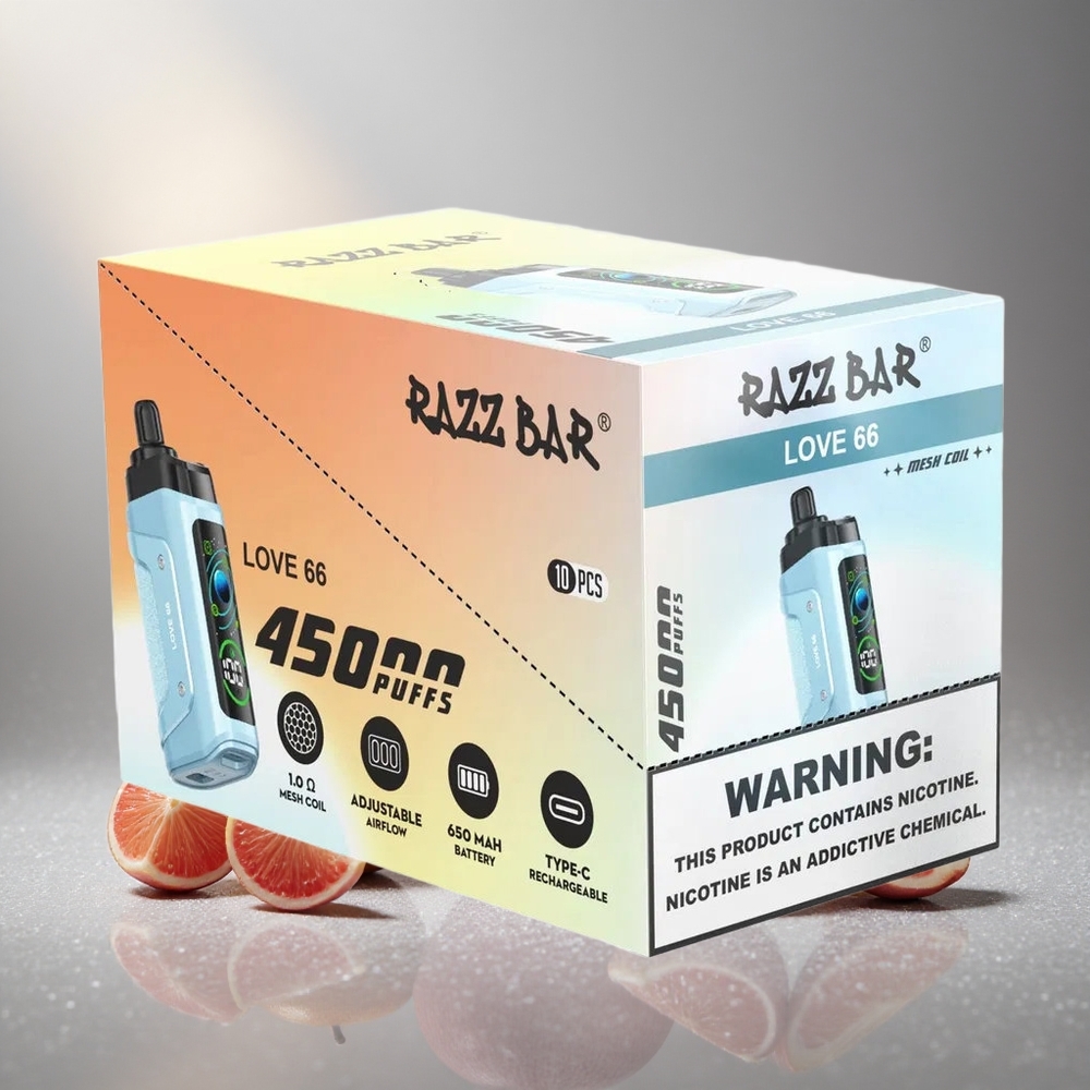 Razz Bar 45000 Пуфове Еднократна вейп Любов 66