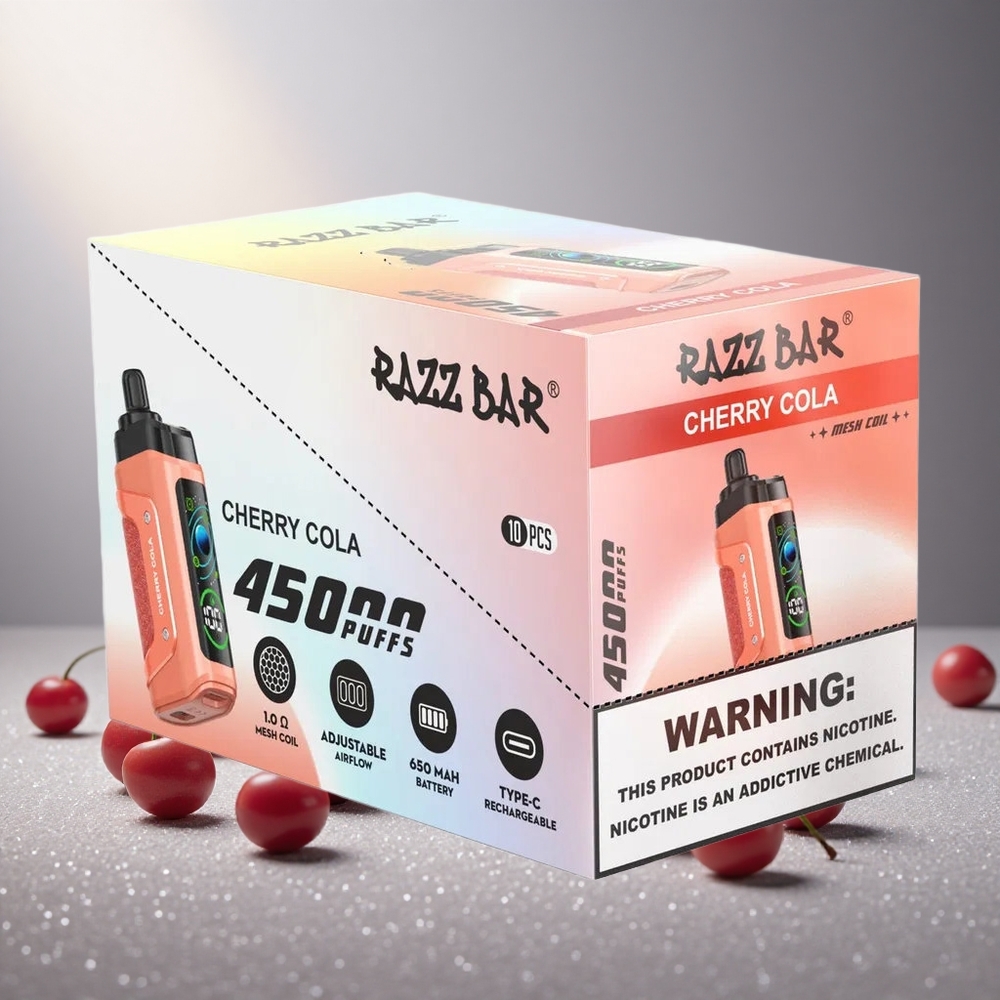 Razz Bar 45000 Пуфове Еднократна вейп Черешова Кола