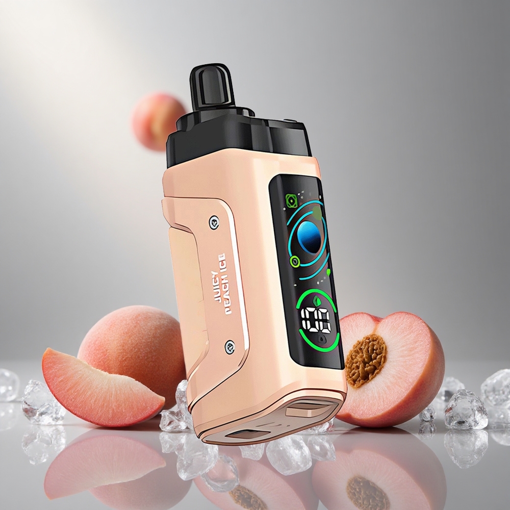 Razz Bar 45000 Пуфове Еднократна вейп Сочен Праскова Лед