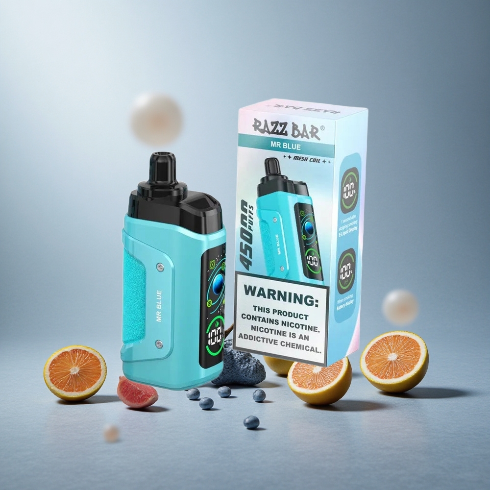 Razz Bar 45000 Пуфове Еднократна вейп Синьо