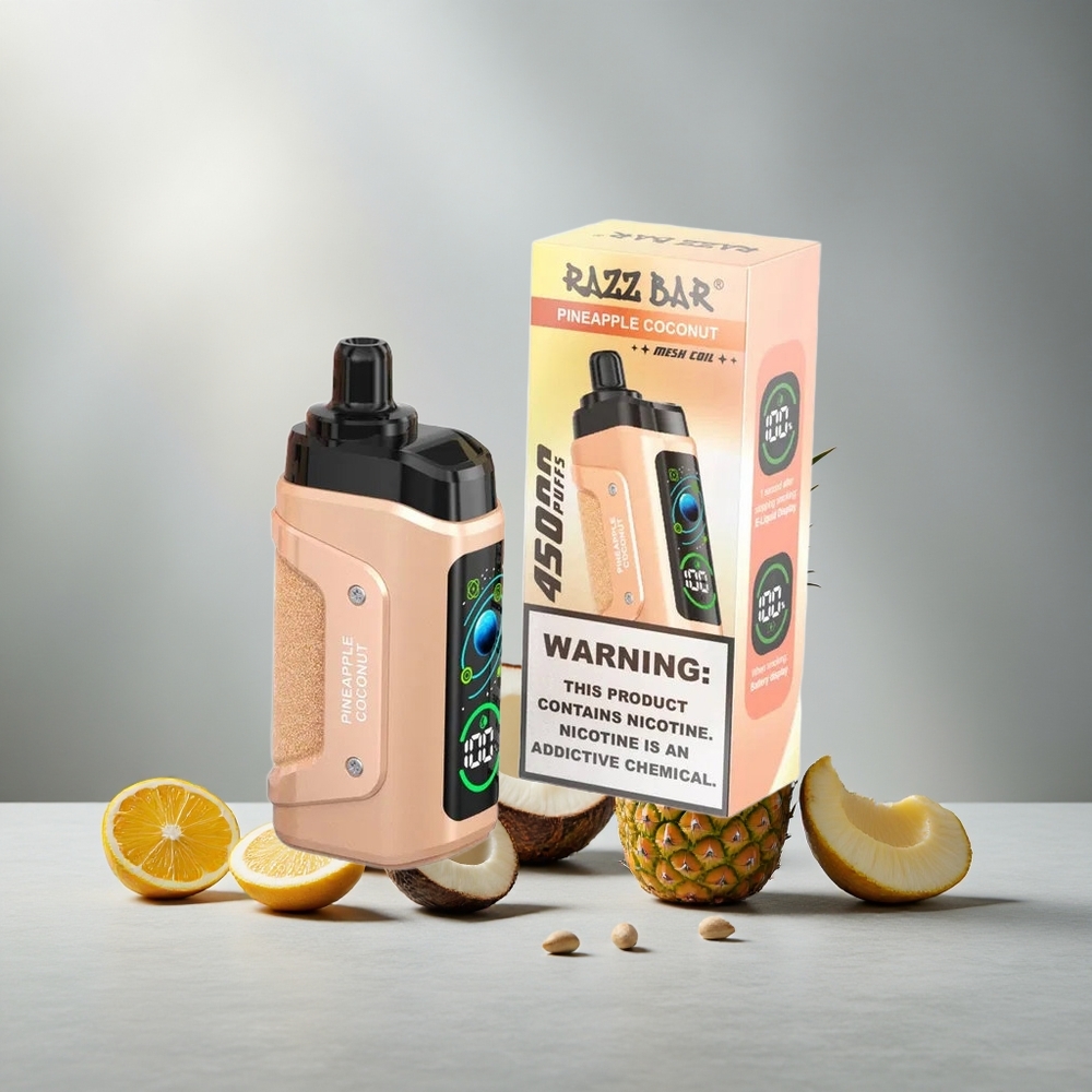 Razz Bar 45000 Пуфове Еднократна вейп Ананас Кокос