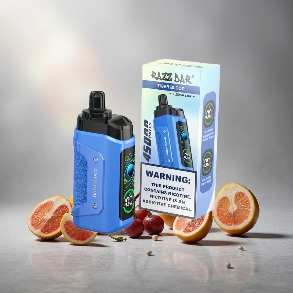 Razz Bar 45000 Пуфове Еднократна вейп Тигрова Кръв