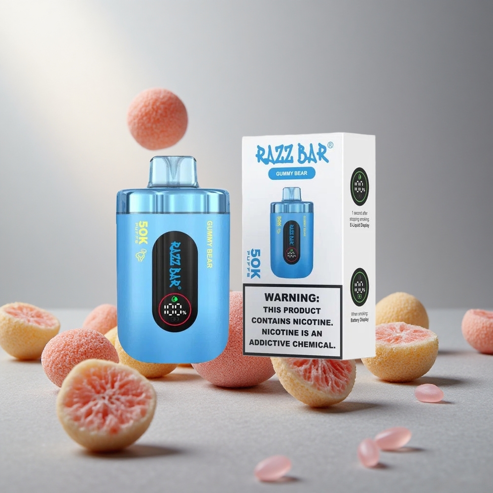 Razz Bar 50K Пуфове Еднократна вейп Мечова Намотка 1.0 Ohm Гумени Мечета