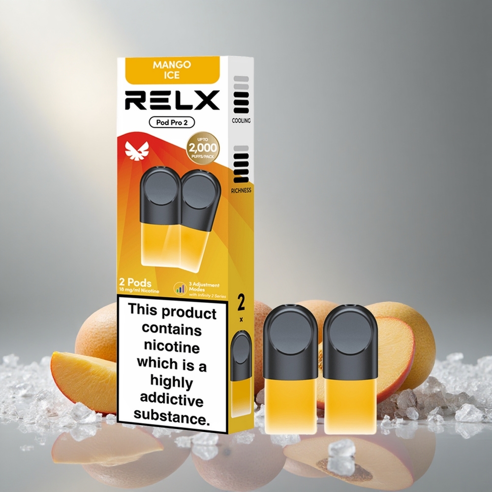 RELX Pod Pro 2 Манго Лед 1.9мл 600 пуфки
