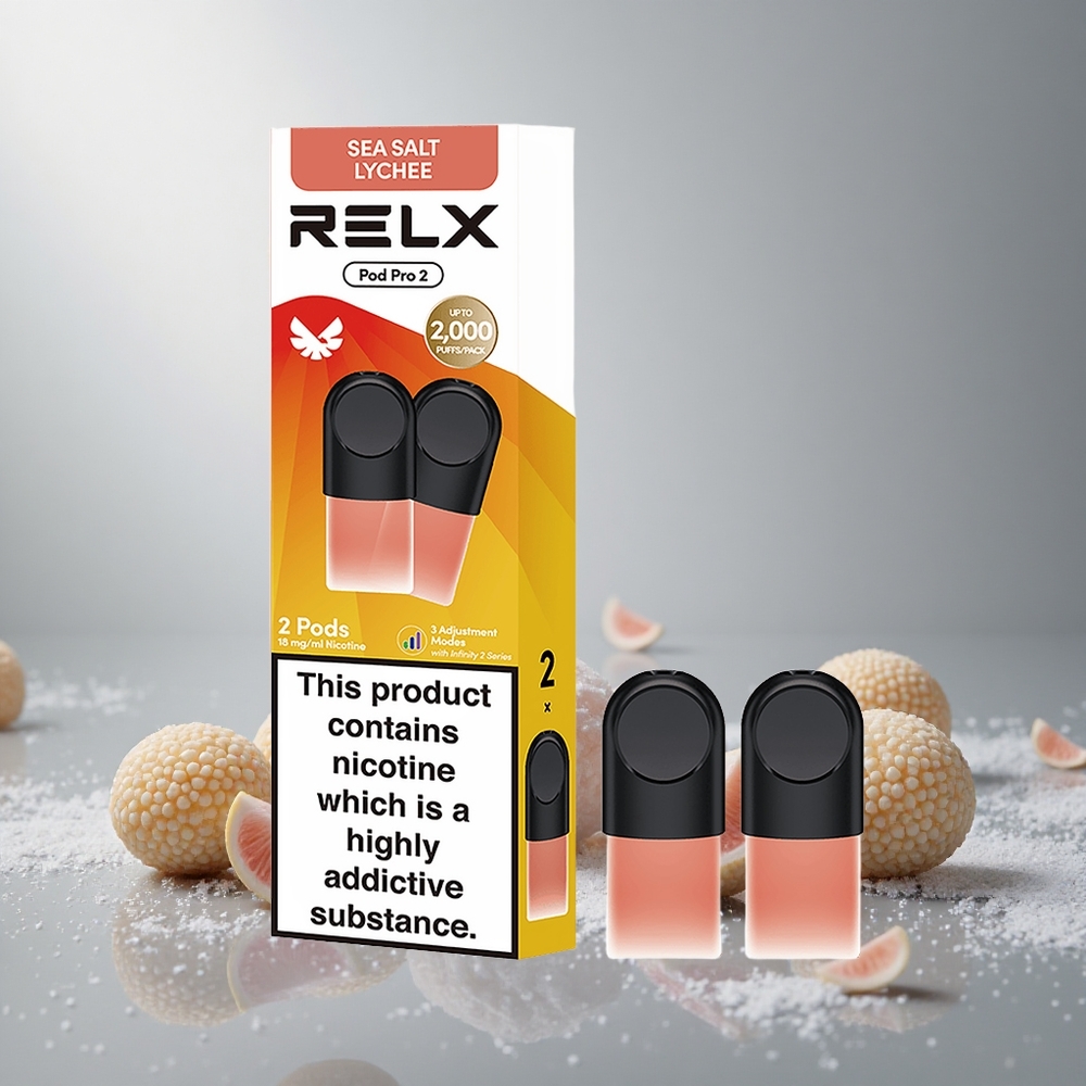 RELX Pod Pro 2 Вейп Устройство Морска Сол Личи 1.9мл 600 пуфове