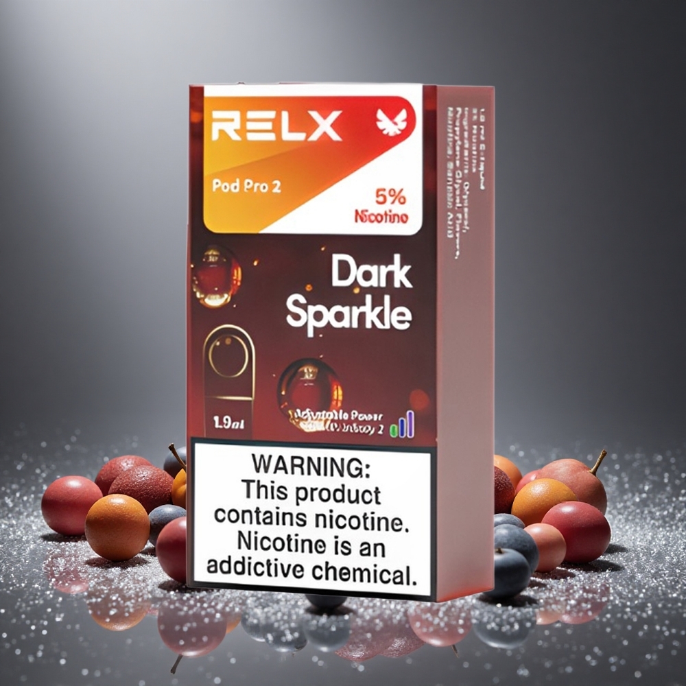 RELX Pod Pro 2 Тъмно Блясък с 5% Никотин и 600 пуфове