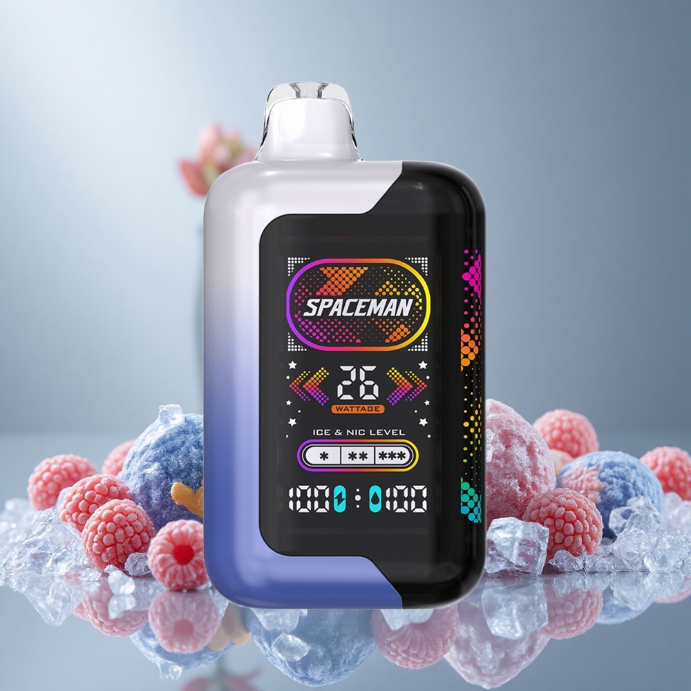 SMOK SPACEMAN SP40000 Диспозейбъл Вейп 20мл Син Разядка Лед