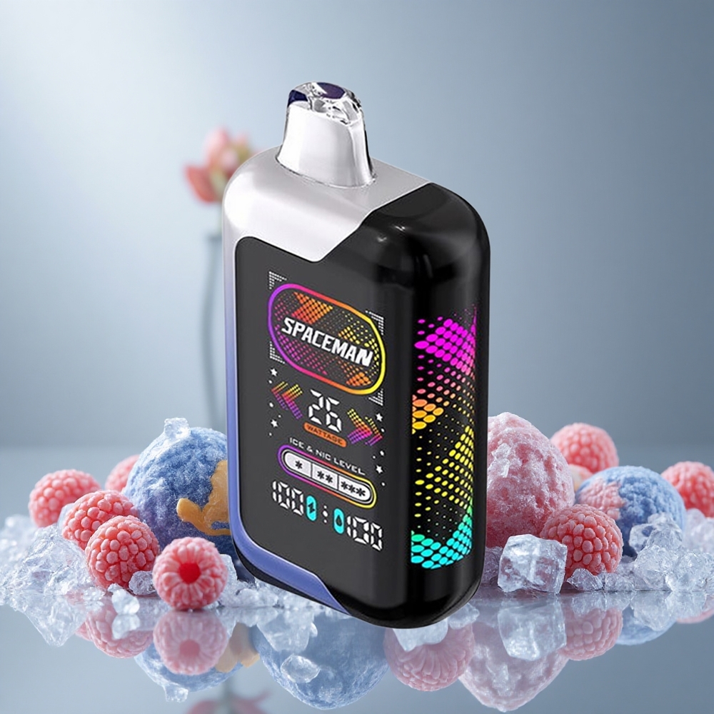 SMOK SPACEMAN SP40000 Диспозейбъл Вейп 20мл Син Разядка Лед