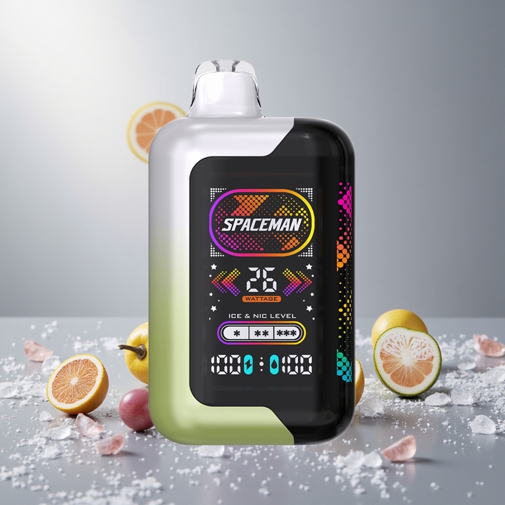 SMOK SPACEMAN SP40000 Дисапозъбен Вейп Бял Грозде Лед с 20мл Е-течност