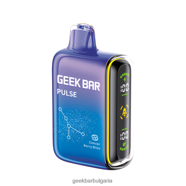 Geek Bar Вкусы - Geek Bar Pulse 15k вейп за еднократна употреба 62446D47 рак Бери блаженство